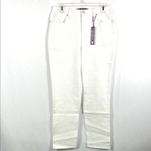 VINTAGE 90’s GLORIA VANDERBILT Women’s Amanda White‎ Denim Jeans 8 Original Slim
